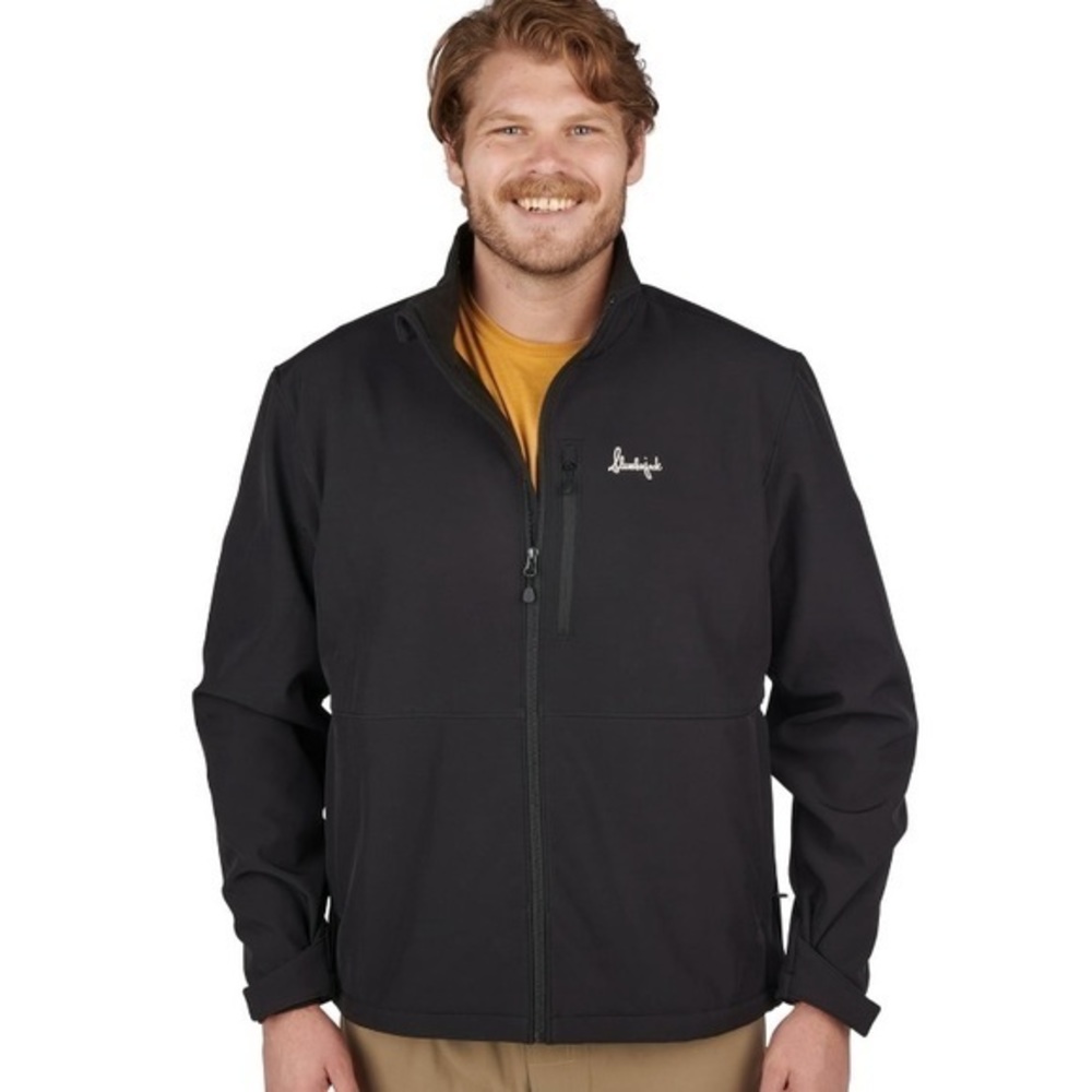 Slumberjack Men's Outdoor Explorer Soft Shell Jacket 2X-Black, Rain Repellent